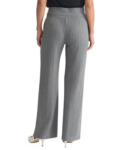 Jones New York Petite Pull On Wide Leg Pants In Gray