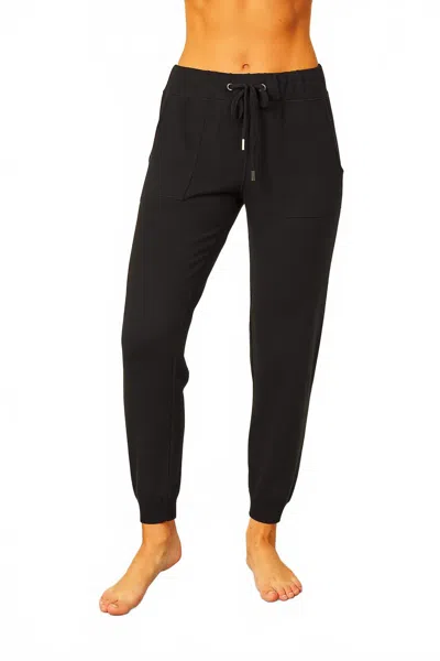 Angel Apparel Jogger Pants In Black In Black