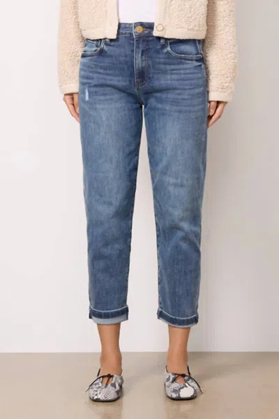 Kut From The Kloth Sienna Baggy Boyfriend Crop Jean In Passion In Pink