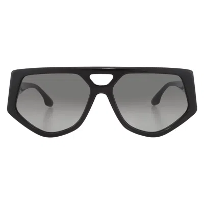 Victoria Beckham Smoke Gradient Pilot Ladies Sunglasses Vb681s 305 58 In Black