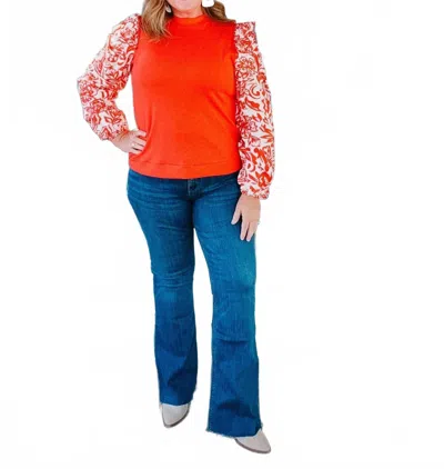 Kut From The Kloth Stella High Rise Flare With Fab Ab And Raw Hem Jean In Blue In Multi