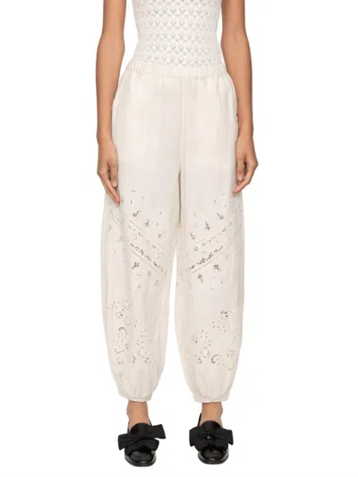Sea Shanna Lace Track Pants In Cream In Neutral