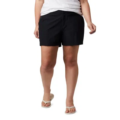 Columbia Pfg Coral Point Iii Shorts Women's Black Stretch 7" Inseam Erk1956 In Black