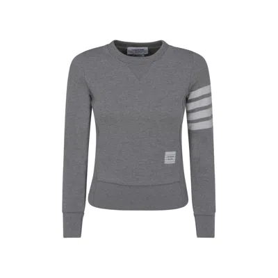 Thom Browne Gray Cotton Sweatshirt In Gray