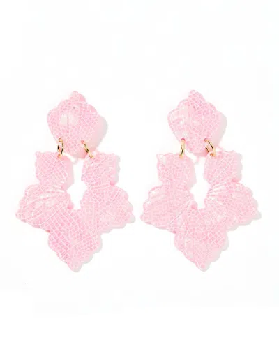 Linny Co Women's Michelle Earrings In Disco Pink In Multi
