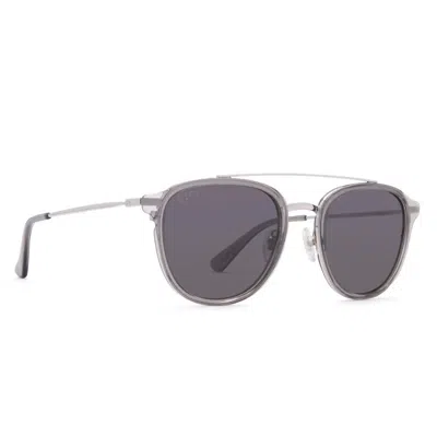 Diff Men's Camden Sunglasses In Storm Crystal + Grey In Metallic