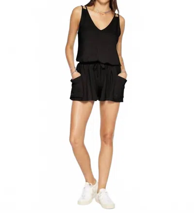Ramy Brook Mary Romper In Black In Black
