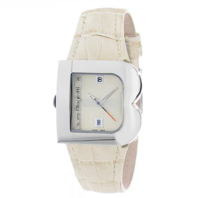 Laura Biagiotti Leather Dress Women's Watch In Neutral