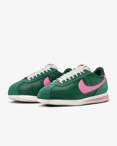 Nike Cortez If1764-300 Sneakers Womens Fir Sail Pinksicle Trainer Shoes Tf7999 In Green