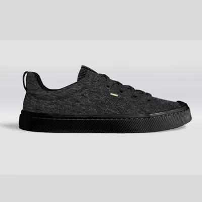 Cariuma Ibi Low Sneakers Womens Stone Black Knit Lace Up Casual Shoes Gal1746 In Black