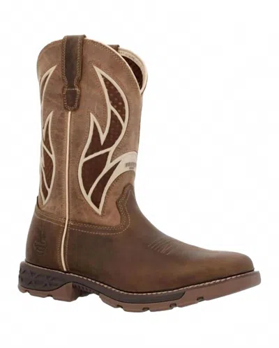 Georgia Boot Men's Carbo-tec Flx Alloy Toe Pull-on Work Boot - Medium In Brown In Brown