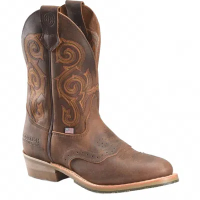 Double-h Boots Men's Rockdale Boots - Medium In Dark Brown In Multi