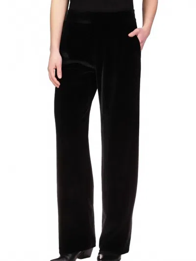 Sanctuary Velvet Dress Pant In Black In Black