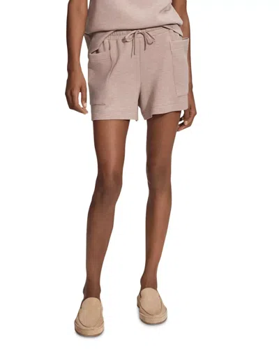 Valley Varley Isabella Shorts Women's Taupe Mid Rise Drawstring Waist Gbo747 In Neutral