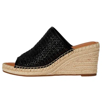 Lucky Brand Cabriah Woven Espadrille Wedge Sandal Black / Black Lk-cabriah2-002 Women's In Black
