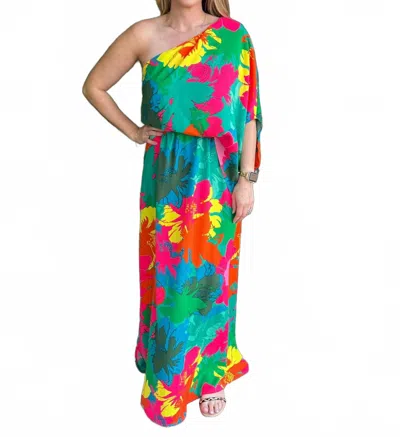 Jess Lea Piece Of Paradise Maxi Dress - Plus In Multi In Multi