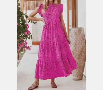 Pretty Bash Nicki Maxi Dress In Pink In Pink