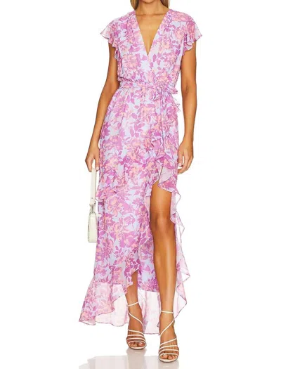 Amanda Uprichard Johanna Maxi Dress In Midsummer In Pink