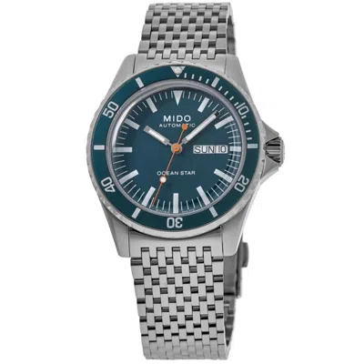 Mido Ocean Star Tribute Special Edition Blue Dial Steel Men's Watch M026.830.11.041.00 In Metallic