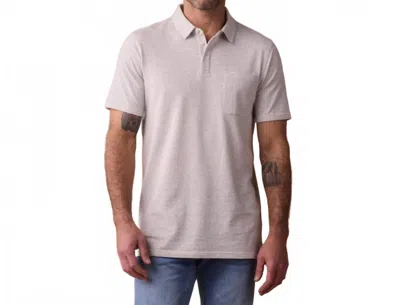 The Normal Brand Active Puremeso Everyday Polo In Stone In Brown