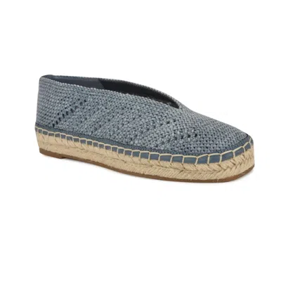 Nine West Rorie Espadrille Womens Blue Woven Slip On Flats Shoes Gal1957 In Blue