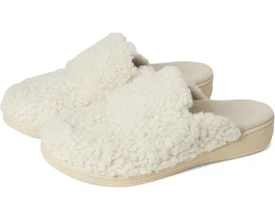Vionic Gemma Ii Mules Women's Cream White Faux Shearling Slippers Gal1465 In Neutral
