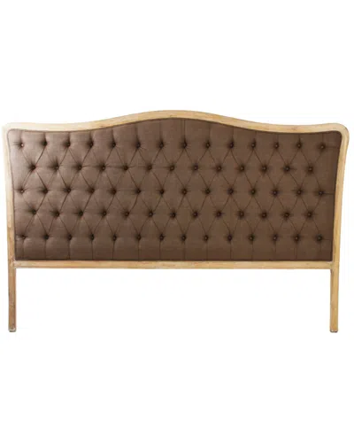 Zentique Maison Tufted Headboard In Brown