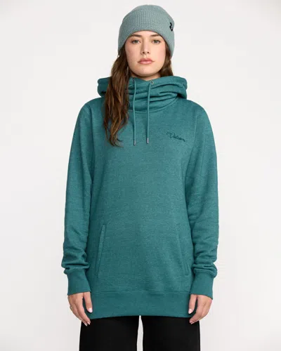 Volcom Women's Tower Pullover Fleece In Blue