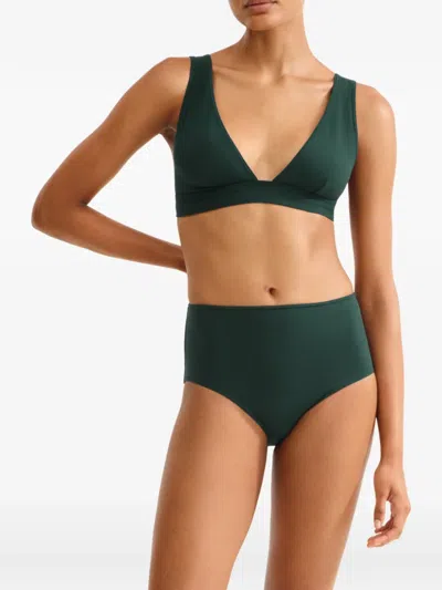 Eres Triangle Bikini Top In Green