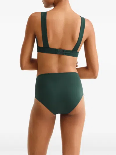 Eres Triangle Bikini Top In Green