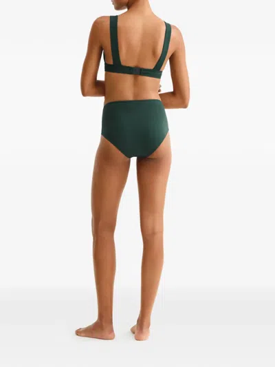 Eres Triangle Bikini Top In Green