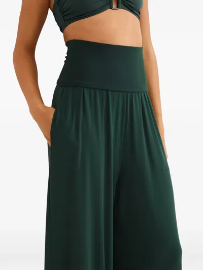 Eres Dao High-waisted Trousers In Green