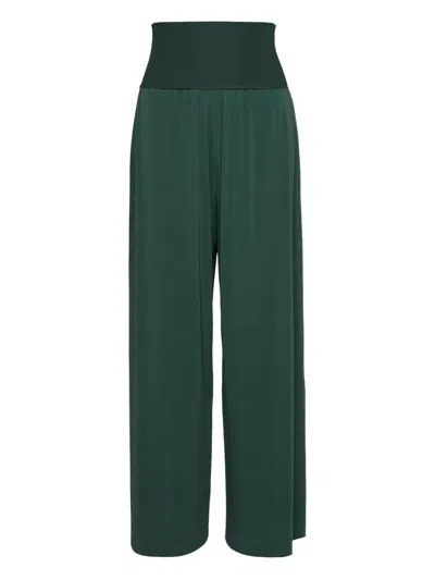 Eres Dao High-waisted Trousers In Green
