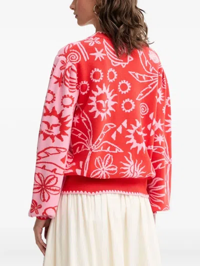 Never Fully Dressed Button Cardigan In Red