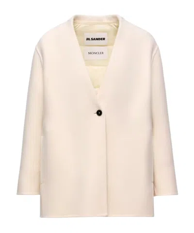 Moncler Jil Sander Francium 3-in-1 Mono-breasted Jacket In Neutral