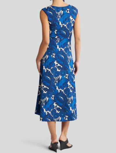 Etro All-over Printed Dress In Blue
