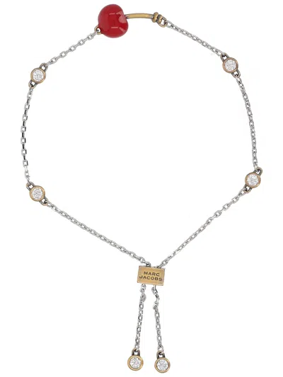Marc Jacobs "cherry Crystal" Bracelet In Gold