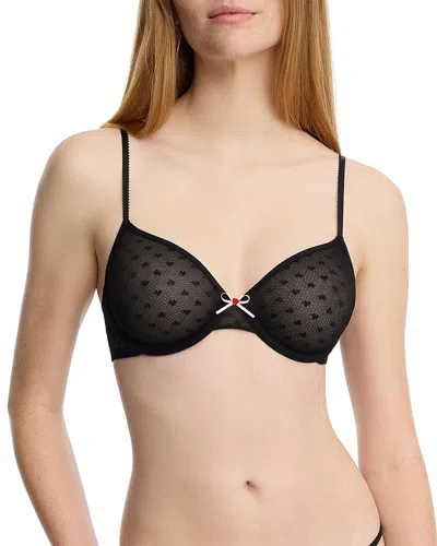 Skarlett Blue Heart Breaker Underwire Bra In Black