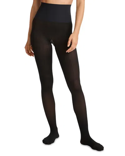 Commando Rib-knit Tights In Black