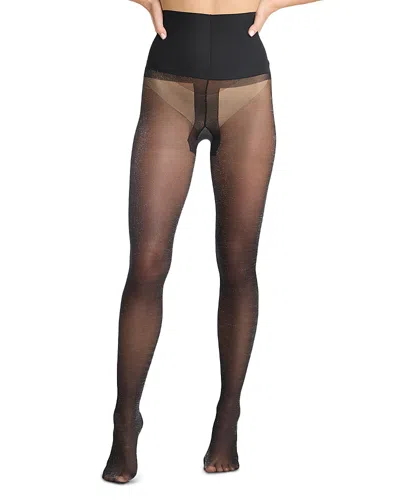 Commando Glitter Sheer Tights In Black