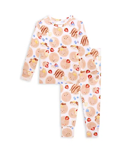 Posh Peanut Unisex Pancakes Classic Pajama Set - Toddler In Multi