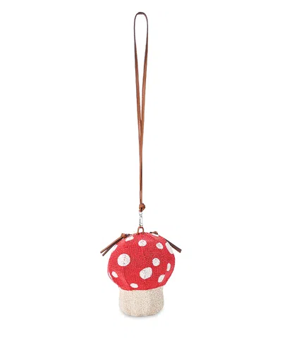 Staud Shroom Beaded Mini Bag In Red