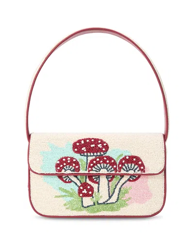Staud Tommy Beaded Mushroom Tea Bag In Pink