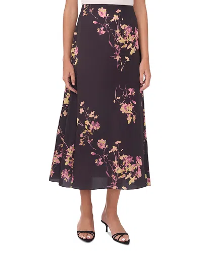 Vince Camuto A Line Slip Midi Skirt In Purple