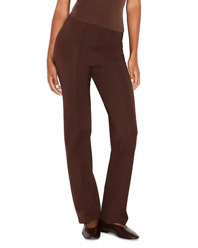 Skims Essential High Waist Pants In Brown