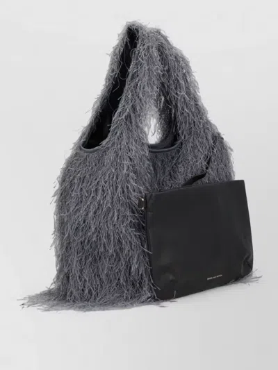 Dries Van Noten Marche Small Fringed Tote Bag