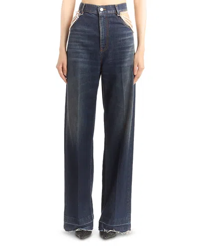 Stella Mccartney Pearl Denim Jeans In Dark In Blue