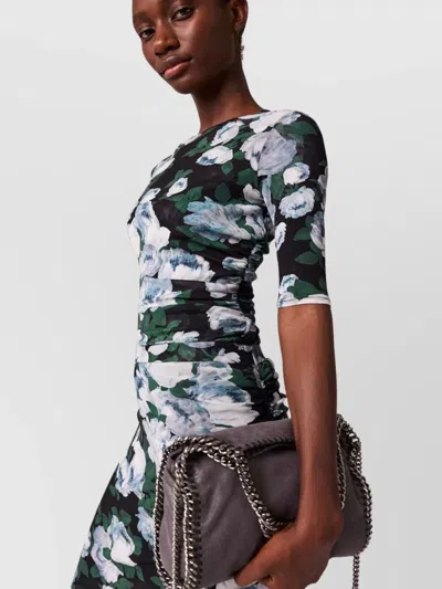 Stella Mccartney Stella Mc Cartney Bunch Of Roses Mesh Top In Green