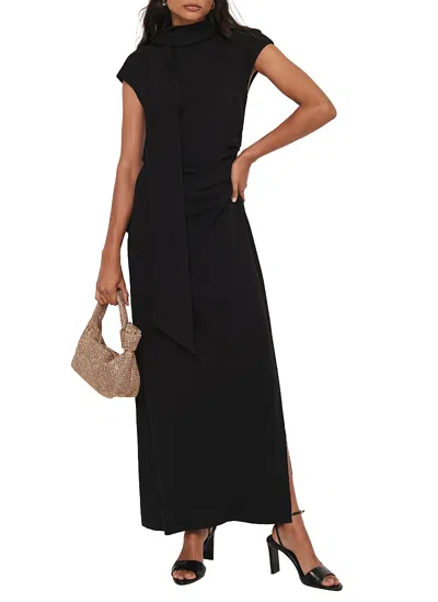 Mint Velvet Bow Maxi Dress In Black