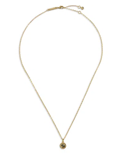 Ted Baker Soltell Solitaire Sparkle Crystal Pendant Necklace, 18.8 In Gold